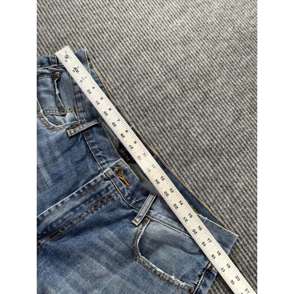 Lucky Brand 361 Vintage Straight Jeans Mens 38x33 Blue Denim Medium Wash Pants
